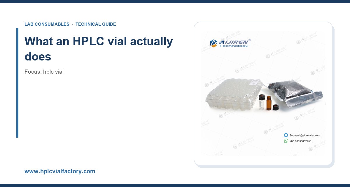 What an HPLC vial actually does