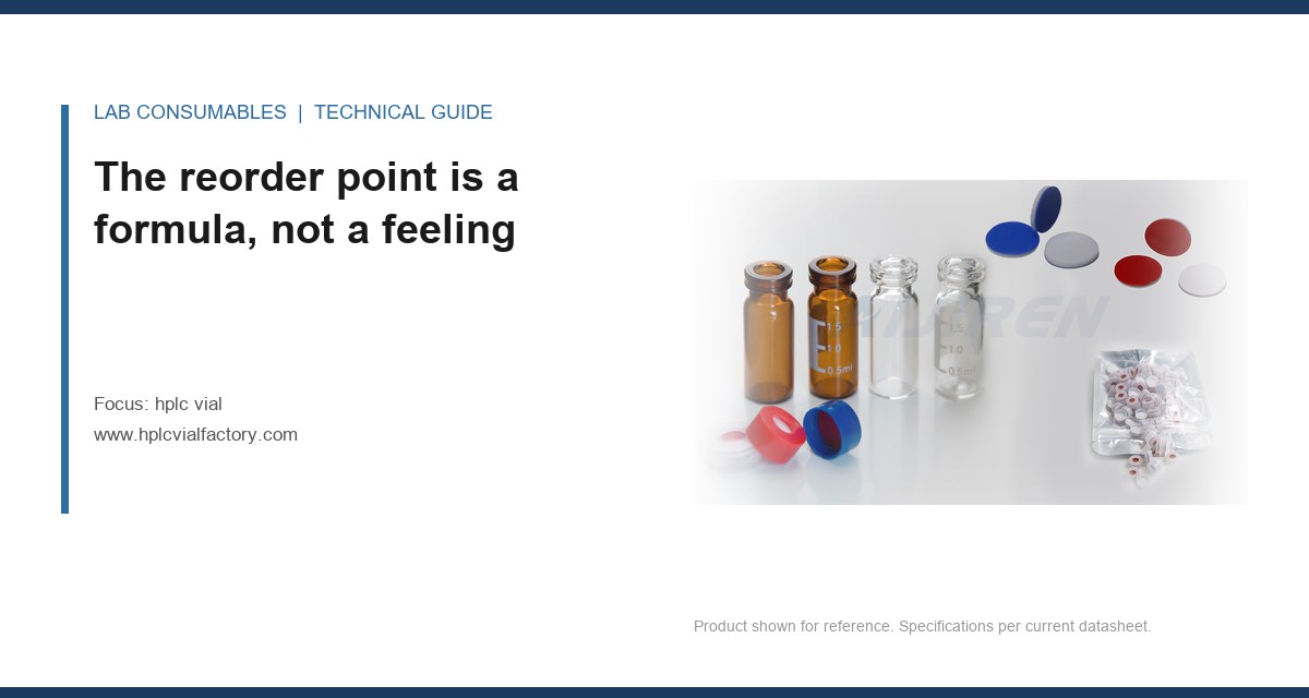 The reorder point is a formula, not a feeling