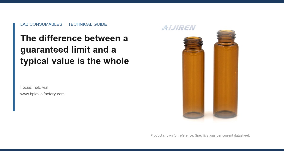 The difference between a guaranteed limit and a typical value is the whole