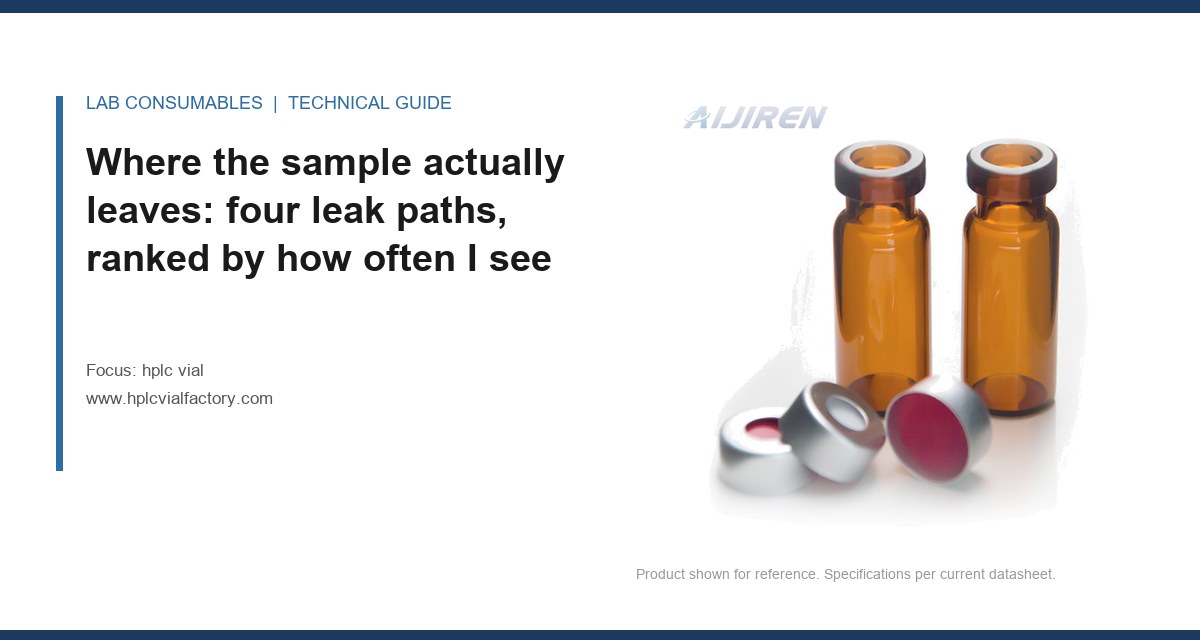 Where the sample actually leaves: four leak paths, ranked by how often I see